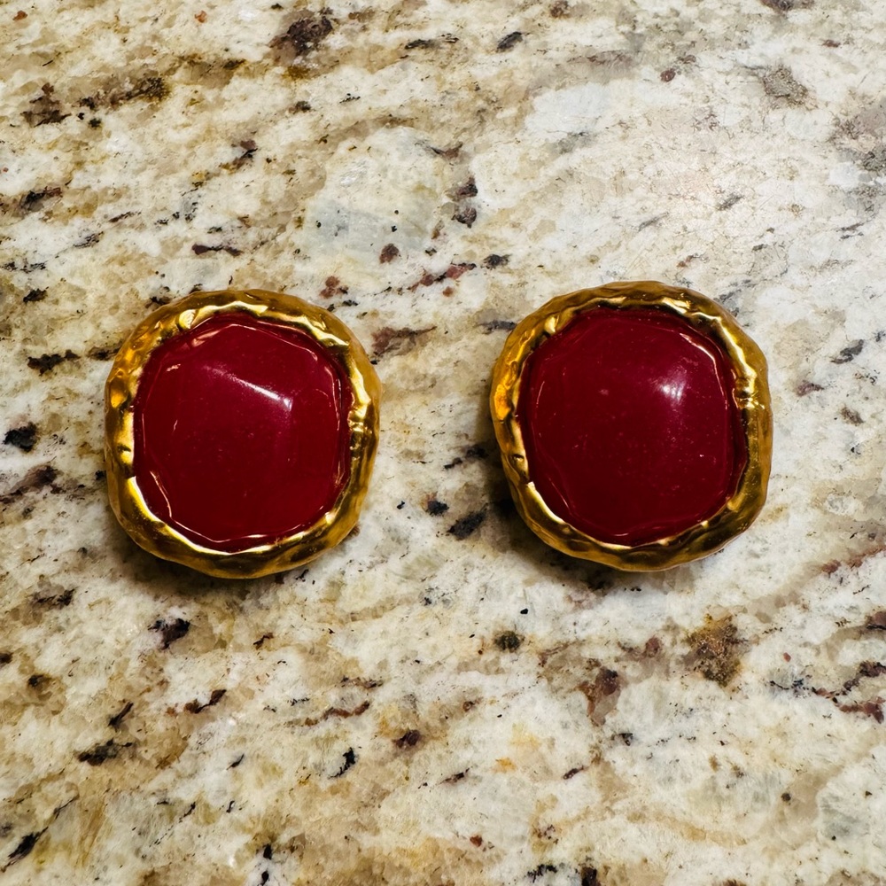 Costume Elegant Gold Tone Earrings